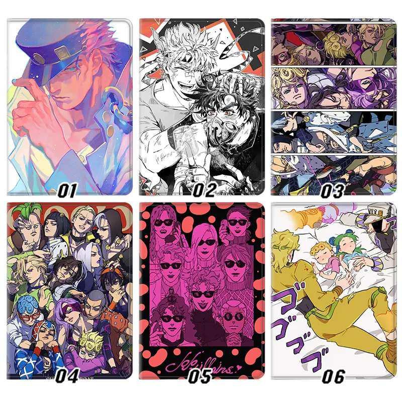 JoJos Bizarre Adventure Jotaro DIO Anime Flip Tablet Case