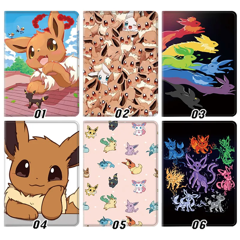 Creature Collection Eevee Eeveelutions Cute Anime Flip Tablet Case