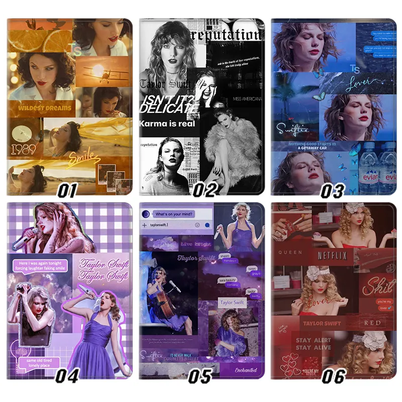 Taylor Swift Swiftie Eras Tour Album Collage Flip Tablet Case