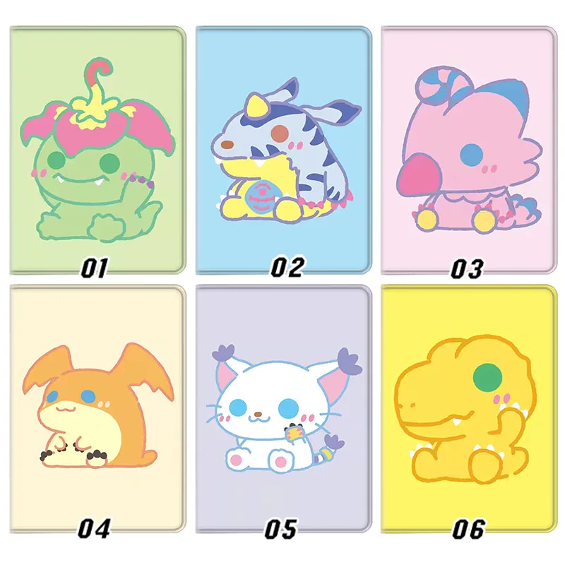 Digimon Chibi Agumon Gabumon Cute Anime Flip Tablet Case