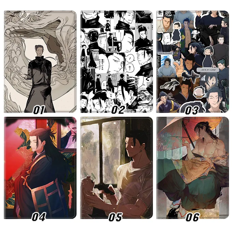 Curse Exorcist Suguru GAlien Visitoro Manga Collage Flip Tablet Case