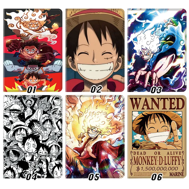 Pirate Voyage — Monkey D Luffy Gear 5 Wanted Poster Anime Graphic Tri-Fold Leather Tablet Case