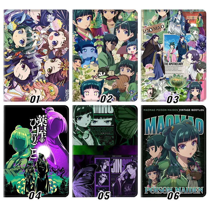 The Apothecary Diaries — Maomao Jinshi Poison Maiden Anime Art Tri-Fold Leather Tablet Case