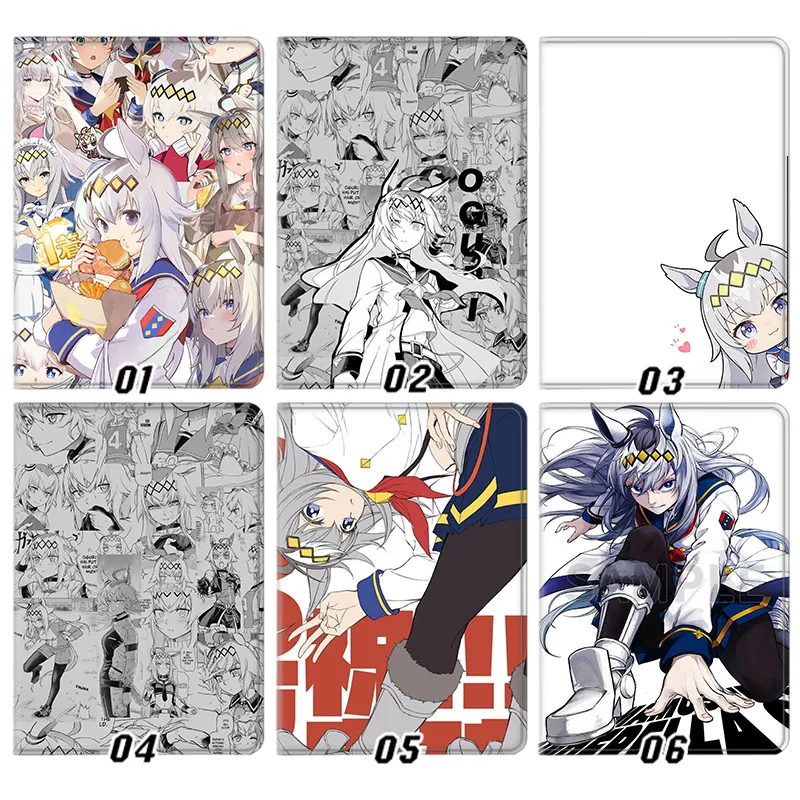 Uma Musume PrAlien Visitorty Derby — Oguri Cap Manga Panel Tri-Fold Leather Tablet Case