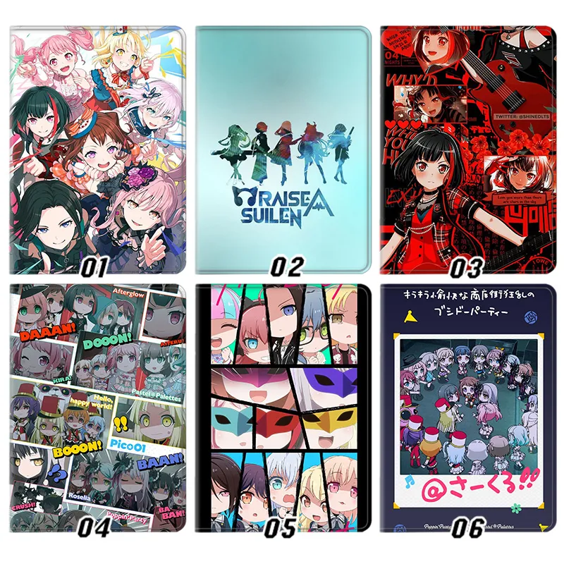 BanG Dream! — Girls Band Party RAISE A SUILEN Afterglow Anime Foldable Smart Tablet Case