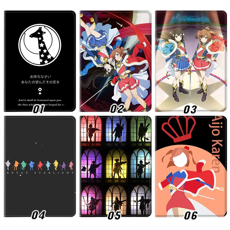 Revue Starlight — Karen Aijo Hikari Kagura Stage Girls Anime Foldable Smart Tablet Case