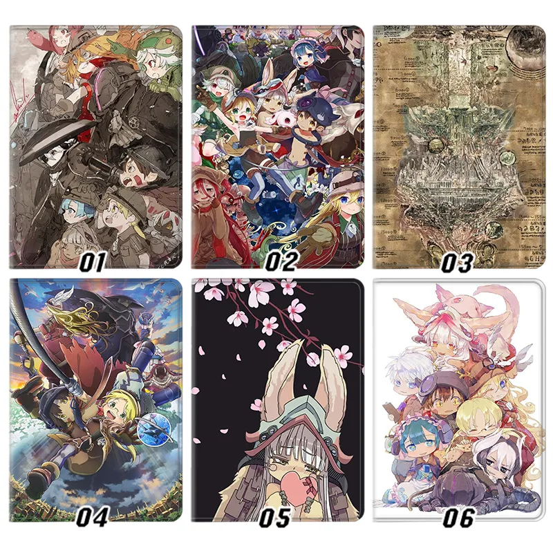 Made in Abyss — Riko Reg Nanachi Abyss Map Fantasy Anime Foldable Smart Tablet Case