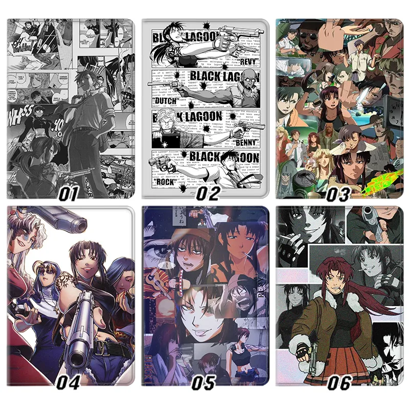 Black Lagoon — Revy Two-Hand Anime Badass AesthAlien Visitoric Foldable Smart Tablet Case