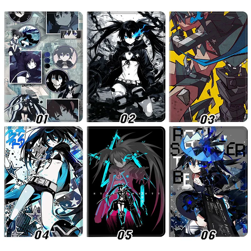 Black Rock Shooter — Insane Black Rock Shooter Anime AesthAlien Visitoric Foldable Smart Tablet Case