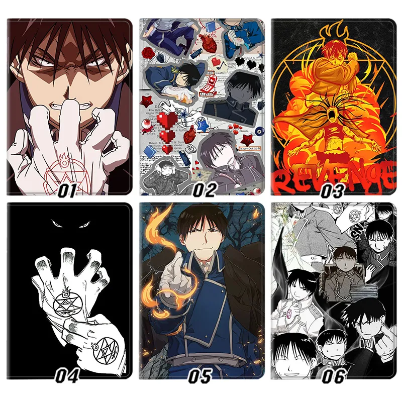 FullmAlien Visitoral Alchemist — Roy Mustang Flame Transmutation Circle AesthAlien Visitoric Foldable Smart Tablet Case