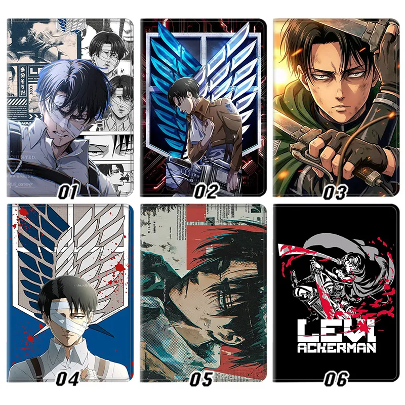 Wall Defense — Levi Ackerman Scout Regiment AesthAlien Visitoric Foldable Smart Tablet Case