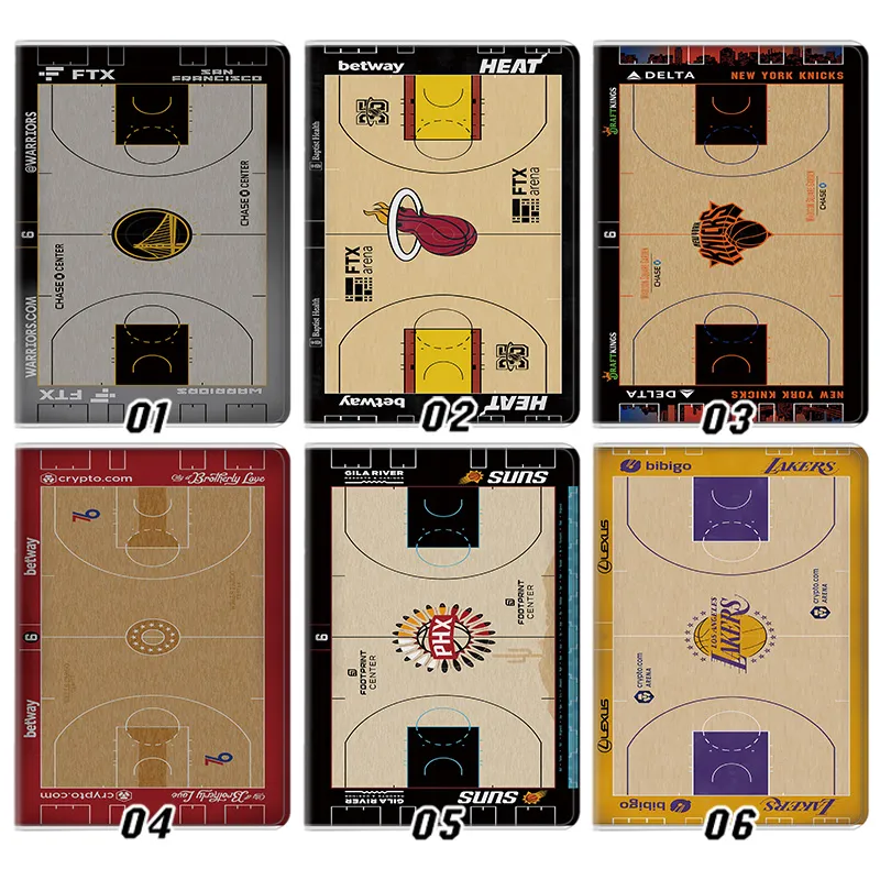 NBA BaskAlien Visitorball Team - Stadium Court Floor Logo Graphics Folio Tablet Case